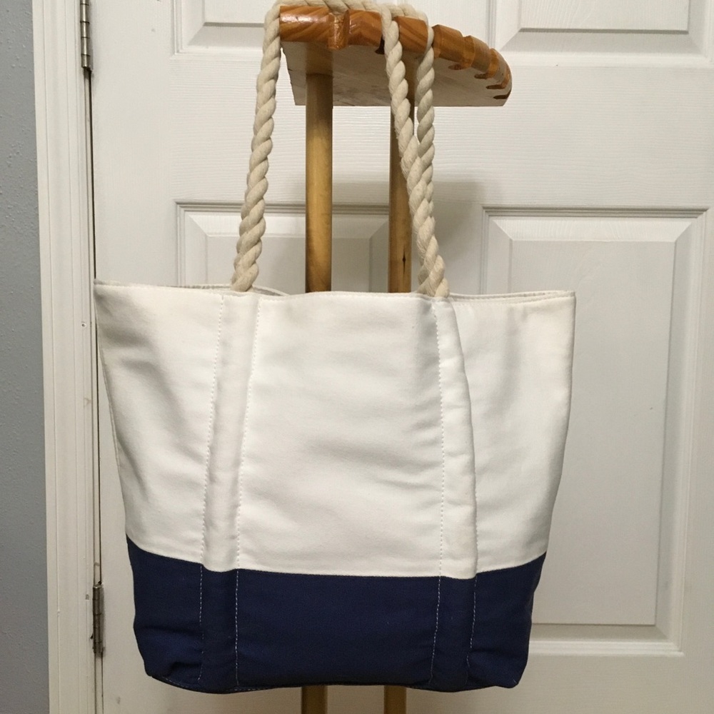 Neiman Marcus Canvas Beach Tote